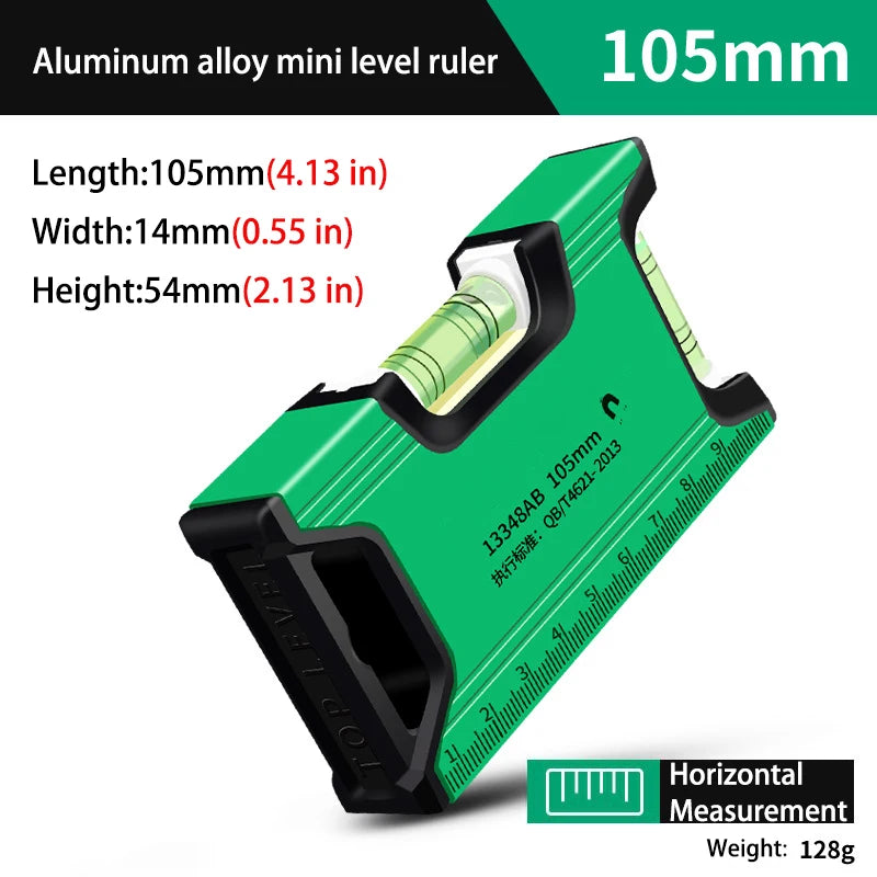 Präzise magnetische Wasserwaage aus Aluminiumlegierung für Bau und DIY