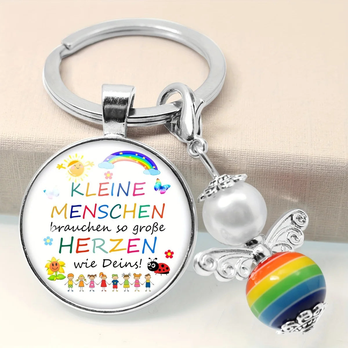Herz Schlüsselanhänger Geschenk für Betreuer und Pädagogen