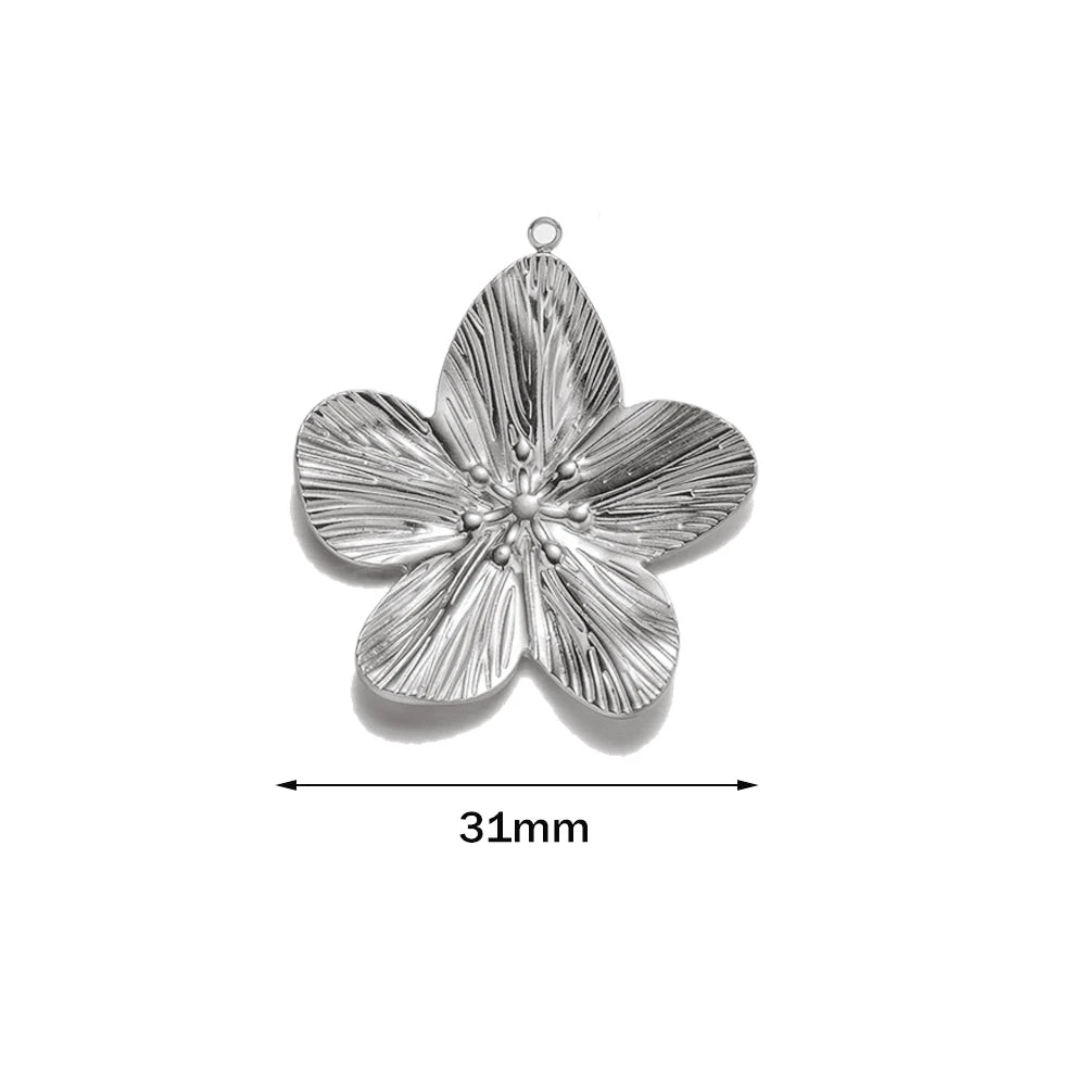 5er Set Edelstahl Charms Gold für Schmuckherstellung DIY Zubehör