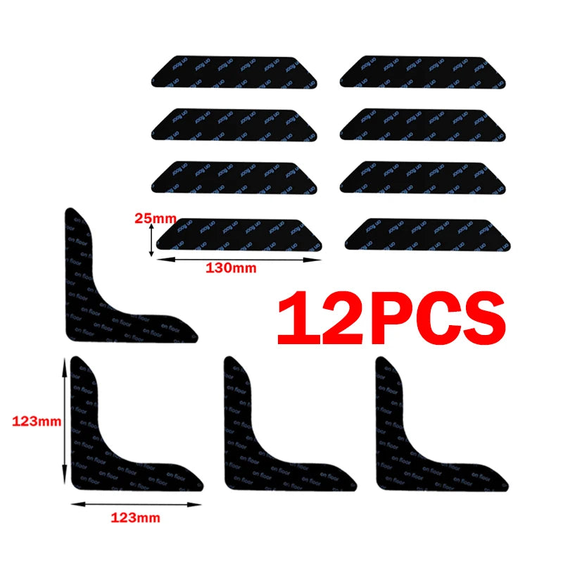 Rutschfeste Teppich Aufkleber Waschbar Anti Curling Patch für Bodenteppiche