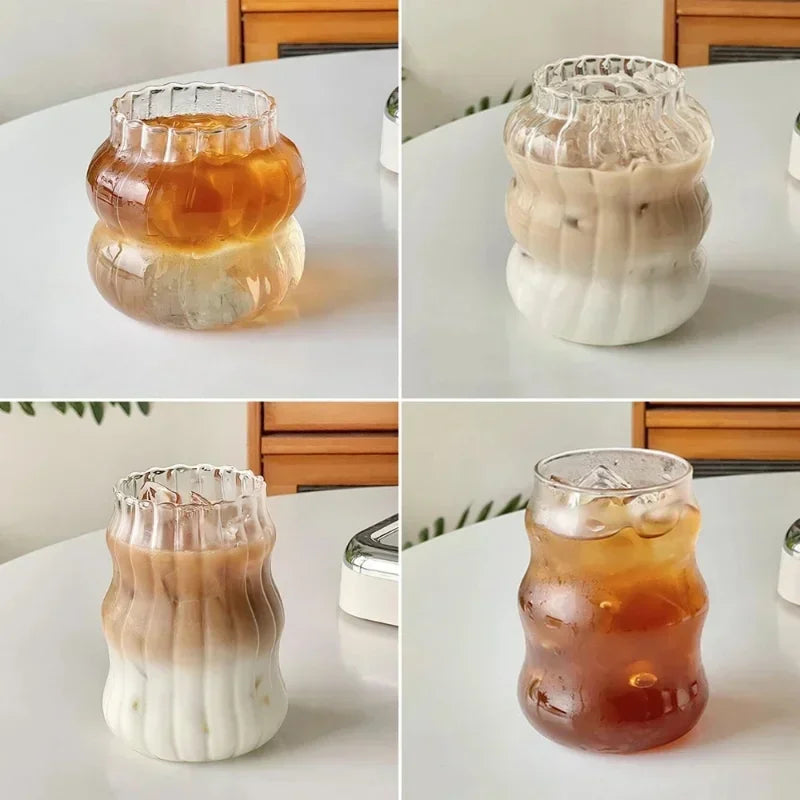 Klares Glas Tumbler Set 1 2 Stück hitzebeständig modern