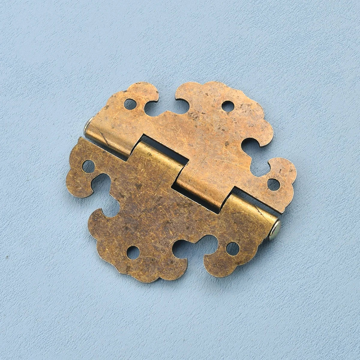 Kupfer Antik-Eisenblech Scharnier für Kleiderschrank Möbelbox 8x8cm