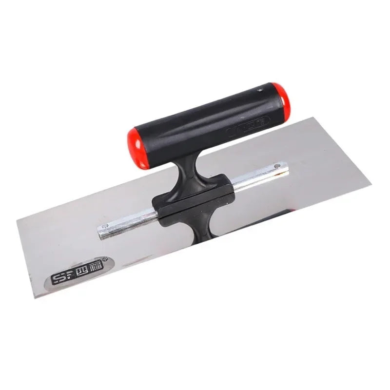 Robuste rostfreie Edelstahl-Putzkelle mit rutschfestem Griff – 25x9 cm