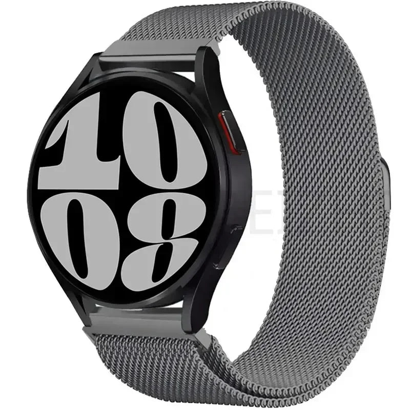 Elegantes 20/22mm Milanese Loop Magnetarmband aus Edelstahl – Unisex - Verstellbar