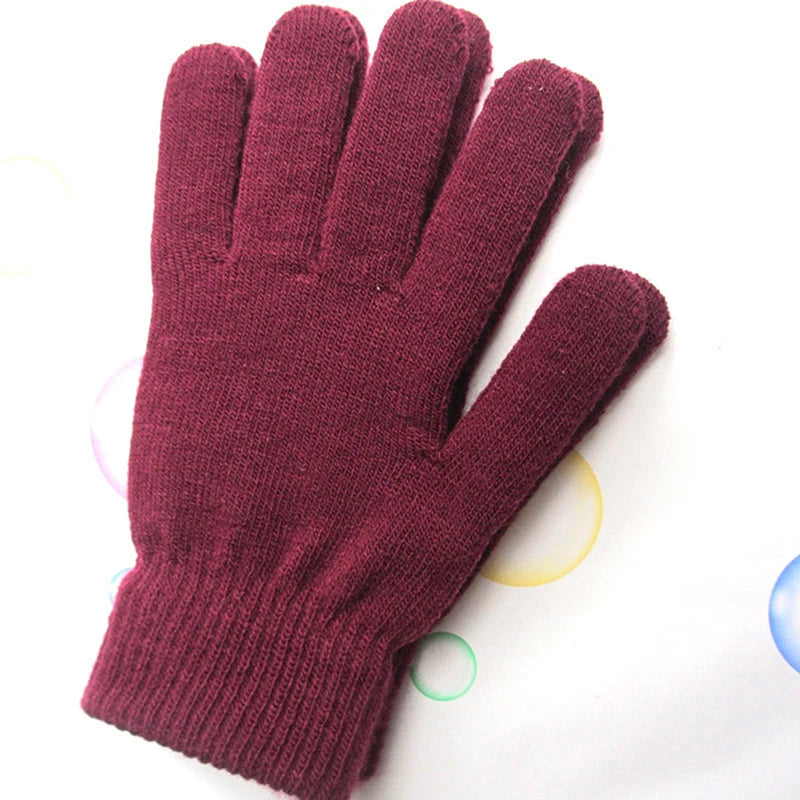 Warme Plüsch Vollfinger Handschuhe für Damen und Herren im Winter