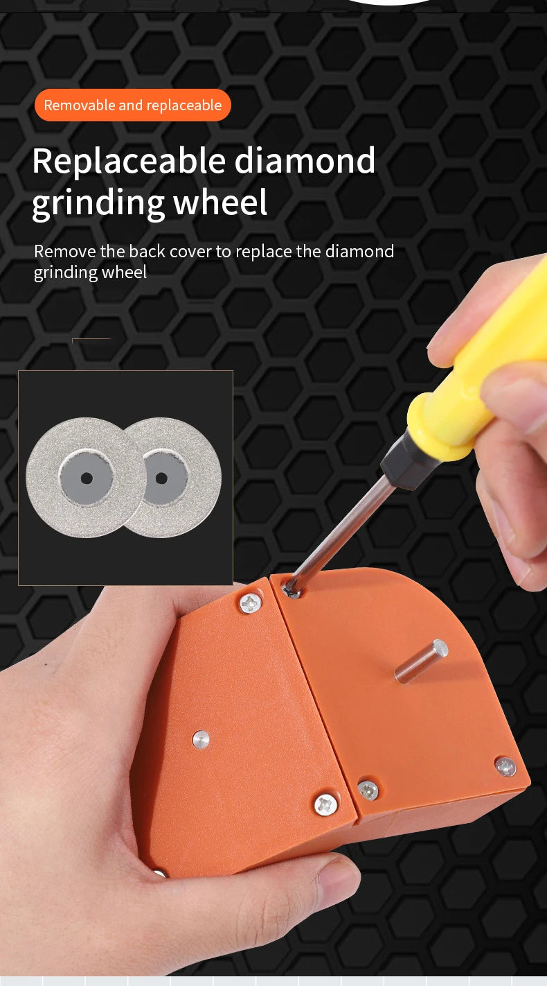 Professioneller elektrischer Mehrzweck Bohrer Schleifschärfer mit doppelseitiger Polierfunktion
