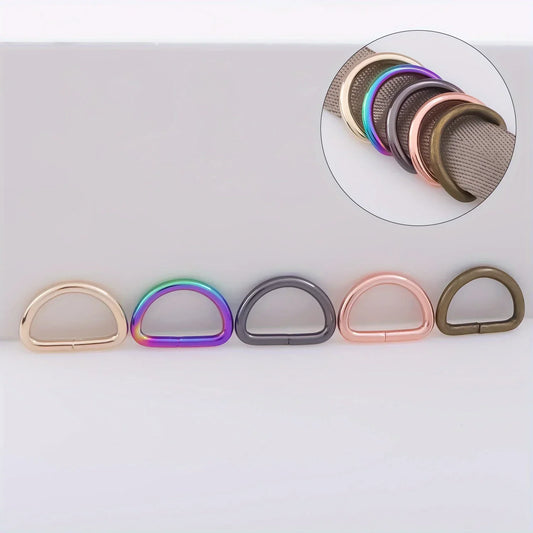 10 Stück Metall D Ringe zur Herstellung von Taschen und Geldbörsen-Yabubest - Home & More