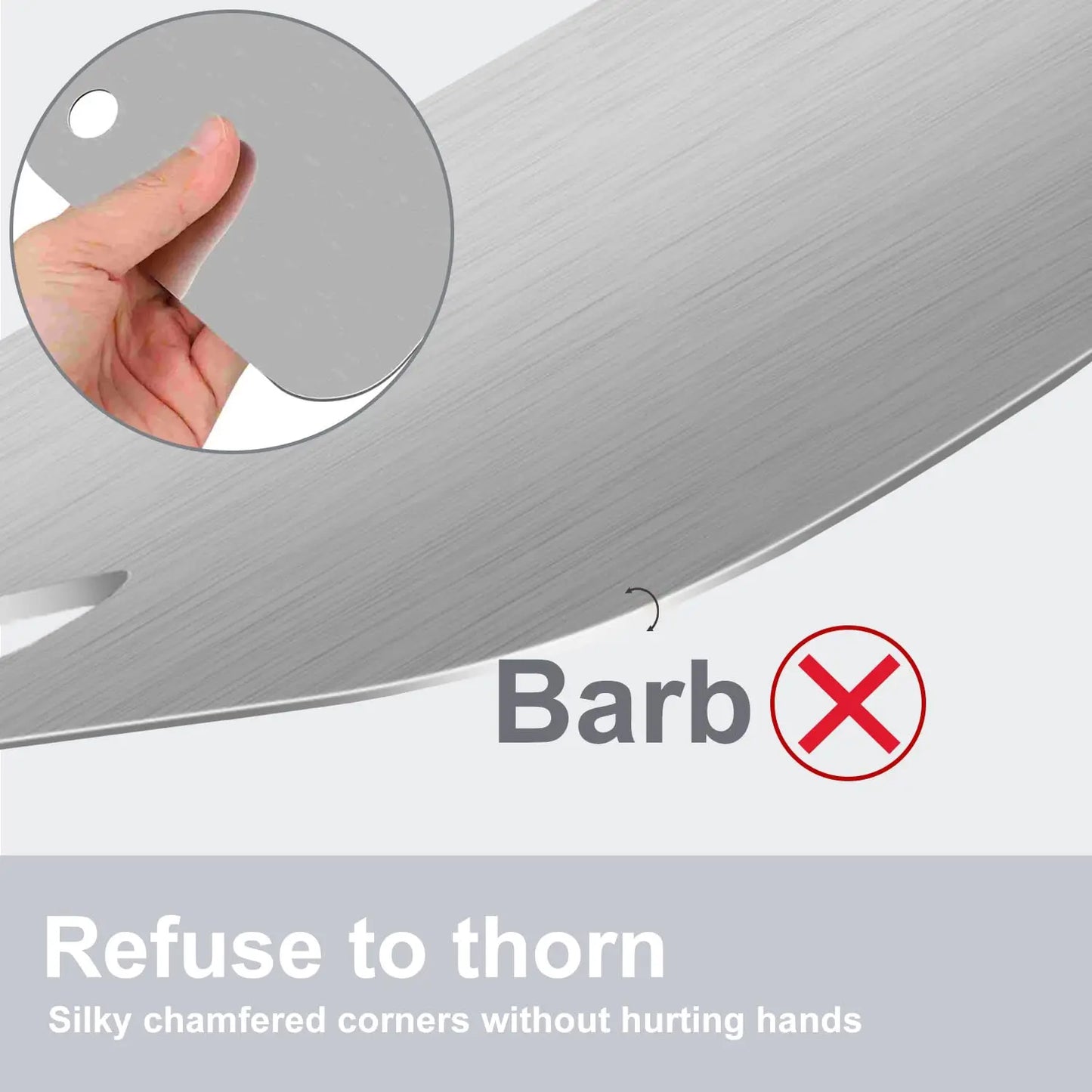 Doppelseitiges Titanium Edelstahl Schneidebrett Set für Küche und Fleisch