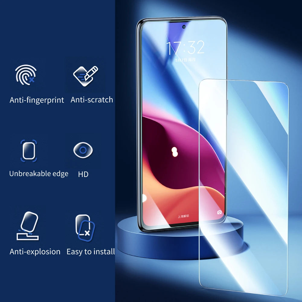 SmartDevil Displayschutzglas für Xiaomi POCO F5 X5 F6 X7 Pro M3 M4