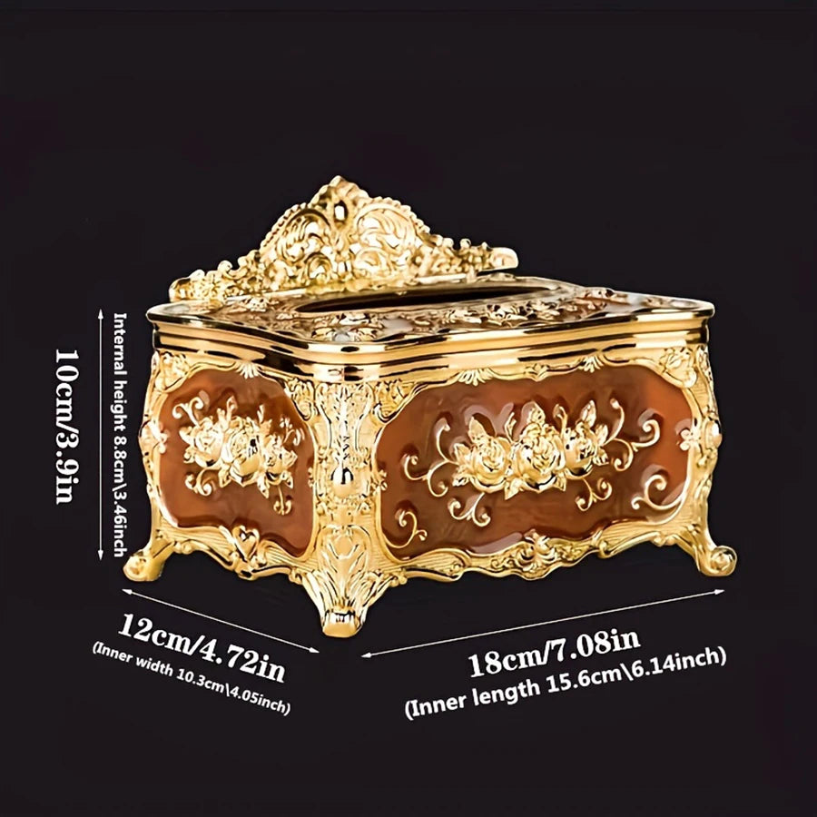 Europäische Taschentuchbox Kunststoff Serviettenbox für Wohnzimmer und Hotel