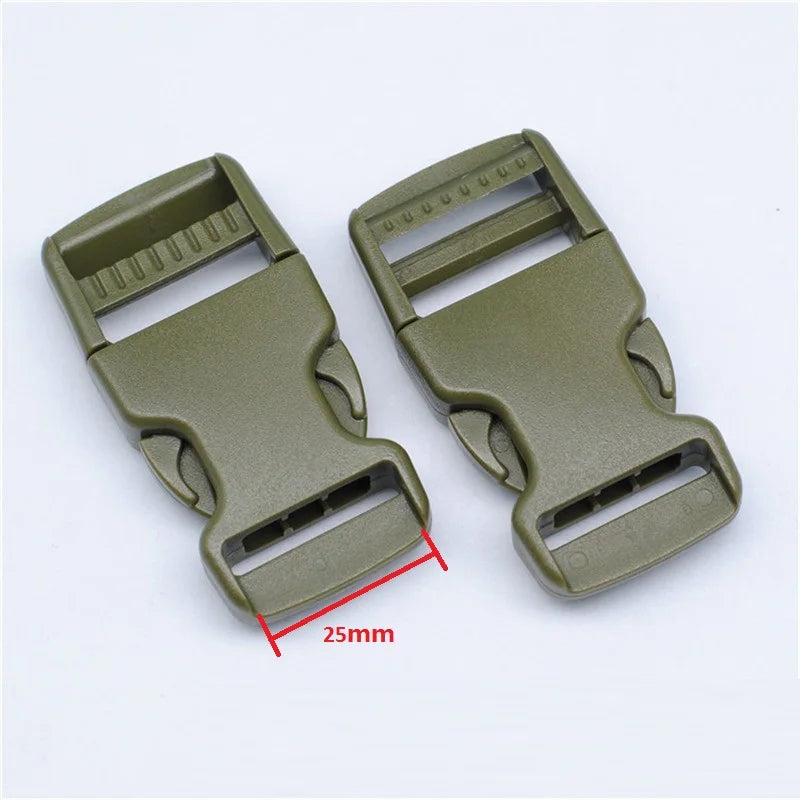 2x Kunststoff Schnallen doppelt verstellbar 20-50mm für Rucksack Gürtel