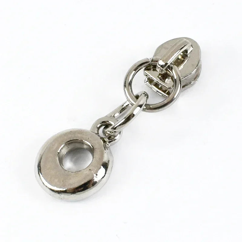 Metall Reißverschlussschieber Herz-Anhänger #3 für Nylon-Reißverschlüsse DIY Reparatur Set