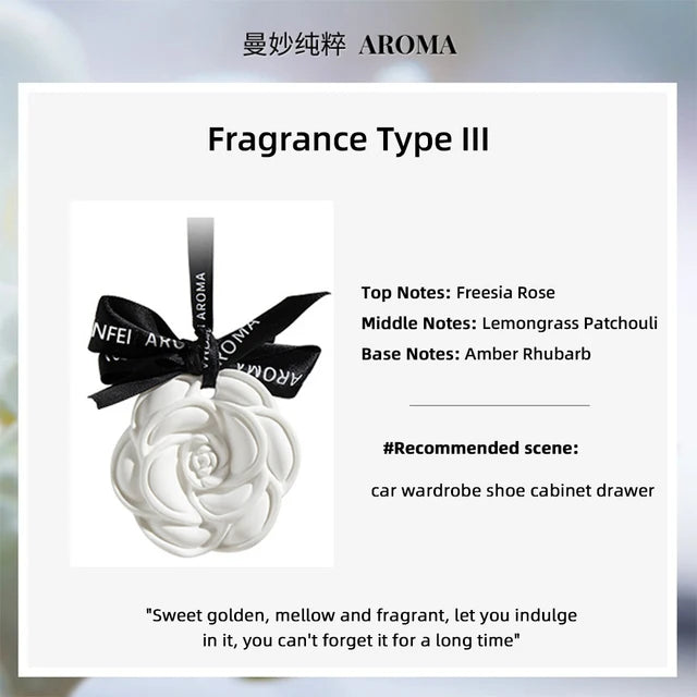 Eleganter Auto Hängelufterfrischer Blumen Design Ozean Duft