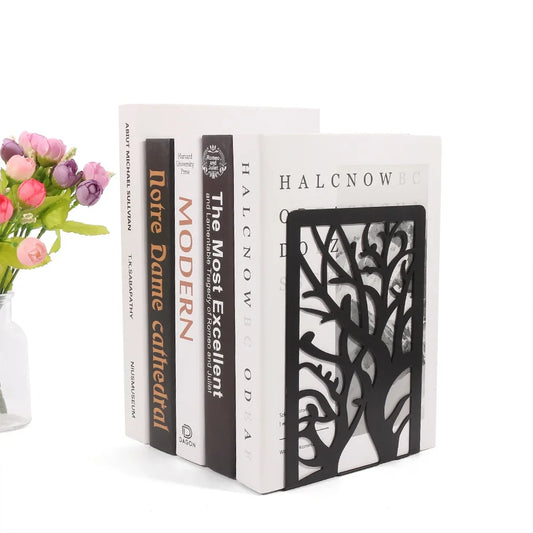 Dekorative Buchstützen mit Baum-Schatten Motiv für Schreibtisch