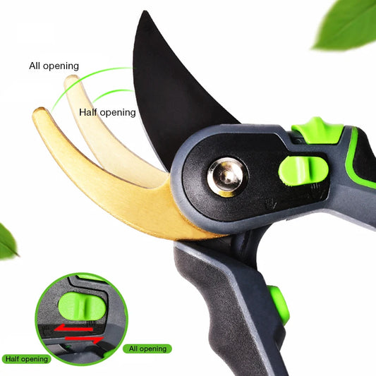 Gartenschere Set mit Edelstahlklingen und klappbarem Design