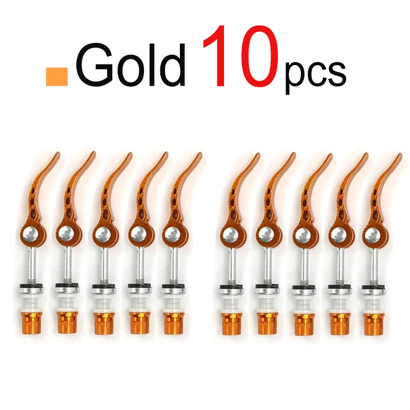 Leichte Aluminium Sattelstützenklemme M6 x 65 mm mit Schnellverschluss, bunt