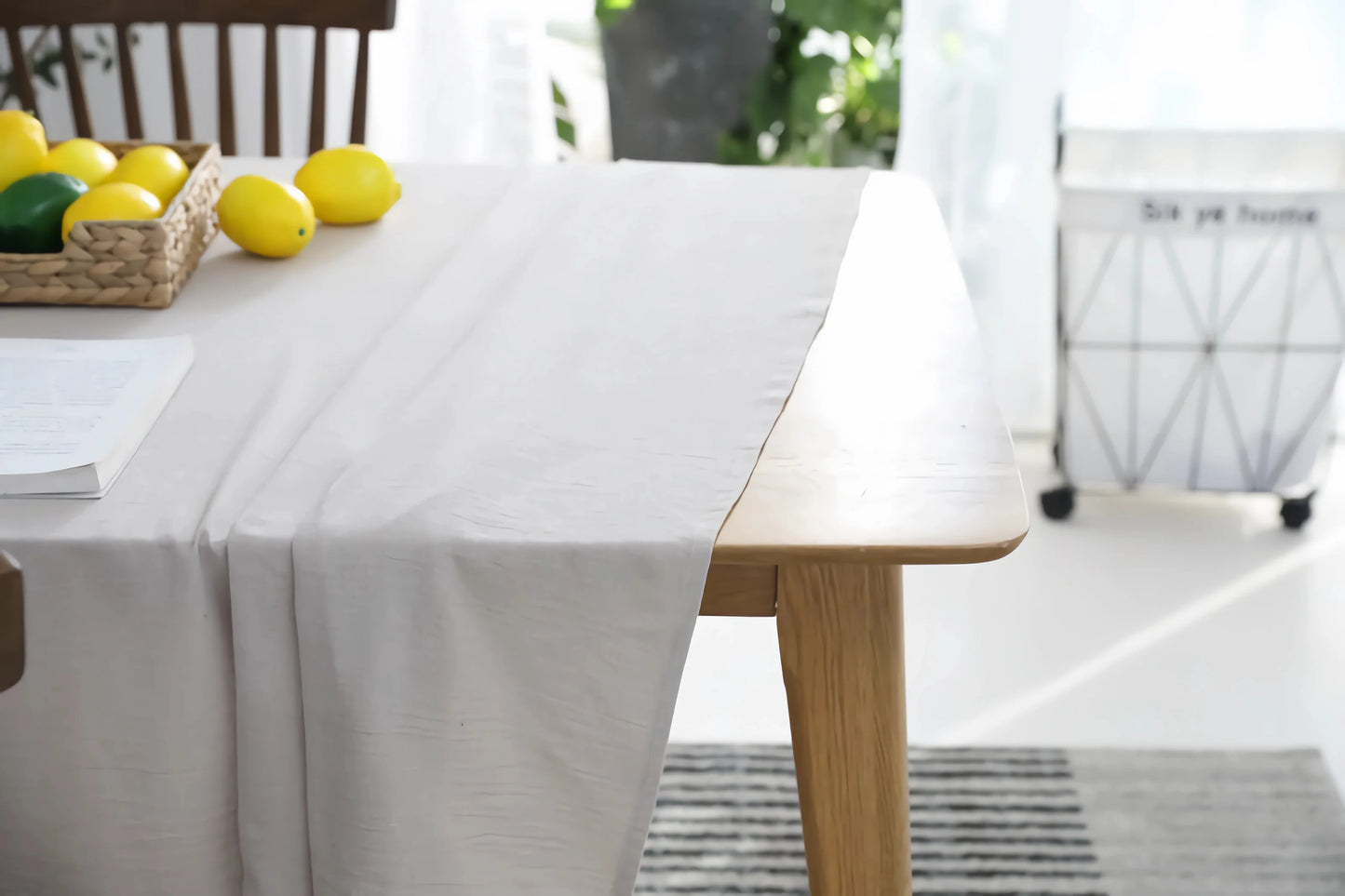 Dekorative Baumwoll Tischdecke rechteckig für Feste und Alltag