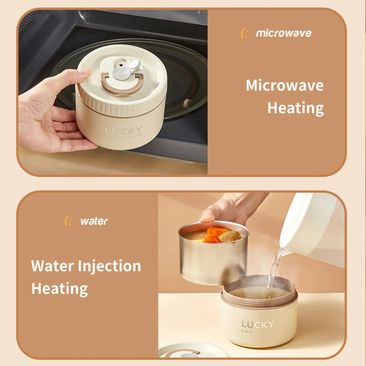 Thermische Brotdose Edelstahl niedlicher Bär tragbare Bento Box Kinder