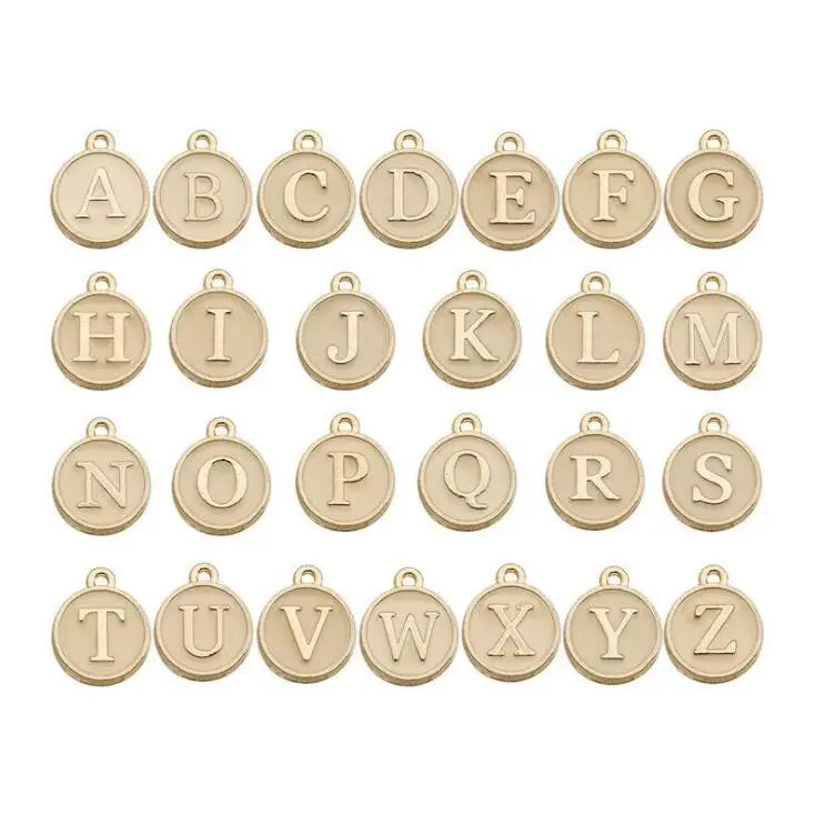 26-teiliges Alphabet Buchstaben Charms Set für DIY Schmuckherstellung