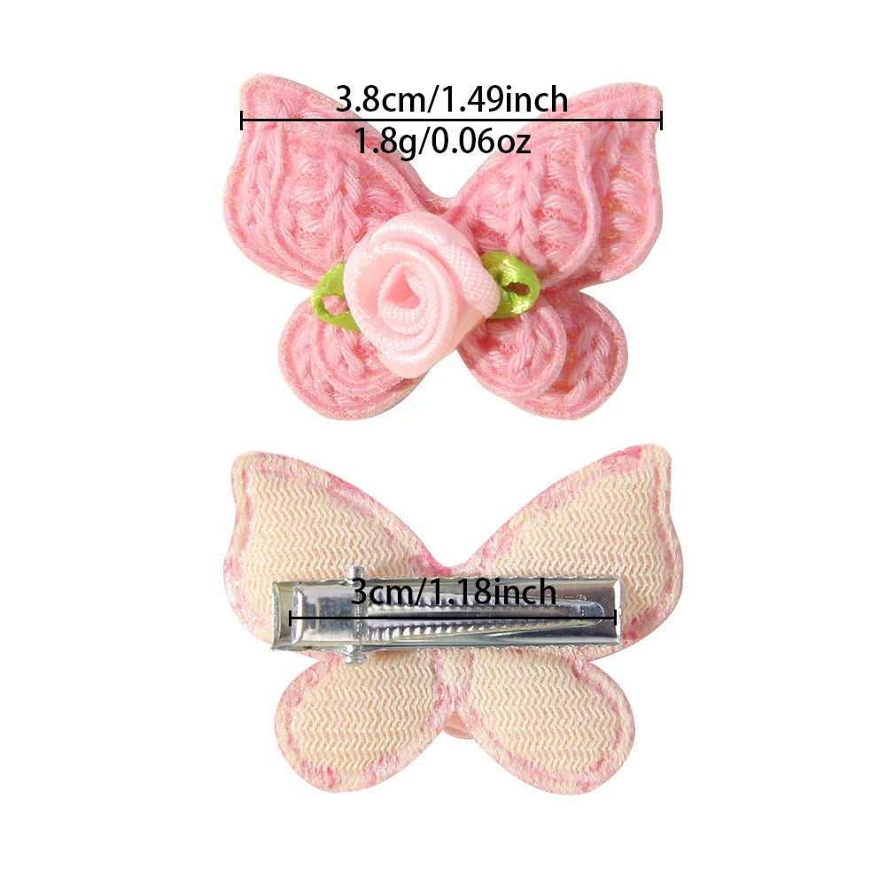 Handgefertigte Haarspangen für Mädchen – Woven Bow Clips