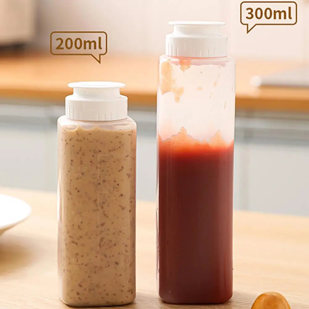 200ml und 300ml Gewürz Quetschflaschen mit Messskala für Küche