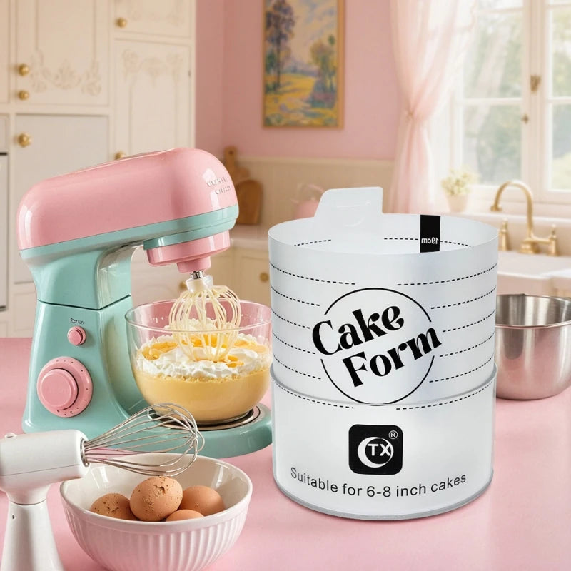 Einstellbarer Rund Kuchenring aus Kunststoff zum Backen