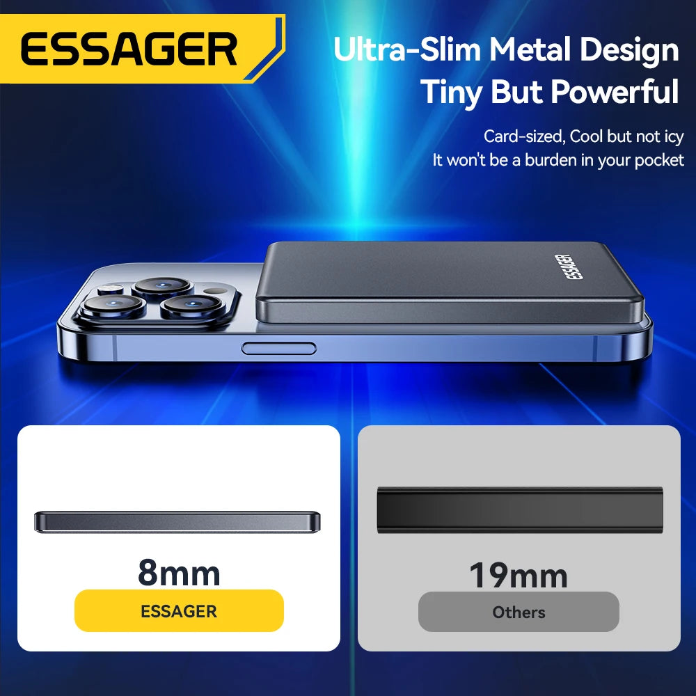 Dünne Magnetische Kabellose Powerbank 5000mAh 20W Schnellladung