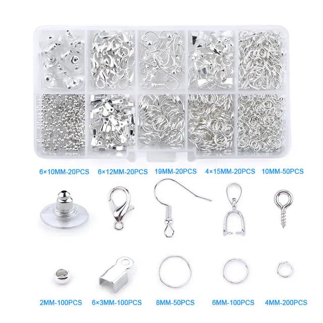 Schmuckherstellungsset mit Werkzeugen Kupferdraht Faden Reparatur Zubehör