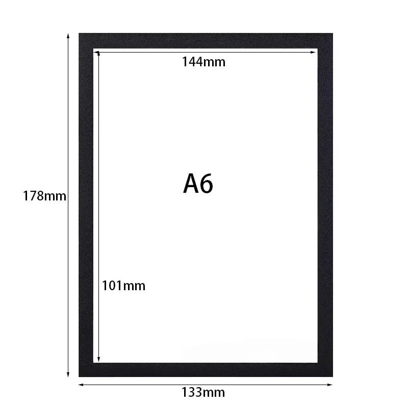 Magnetische Poster Rahmen 5 10 20 Stück Selbstklebend A4 A5 A6 Wand