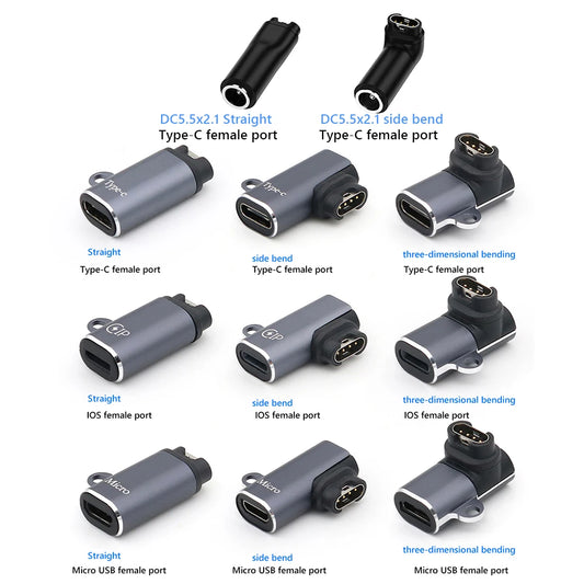 Multifunktions Adapter USB Typ C Micro 8-Pin für Smartwatch Ladegeräte