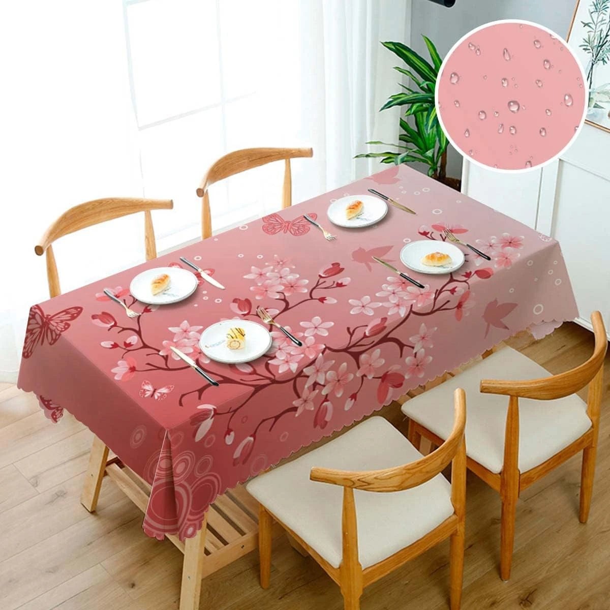 Wasserdichte Rechteck Tischdecke pflegeleicht für Feste und Alltag