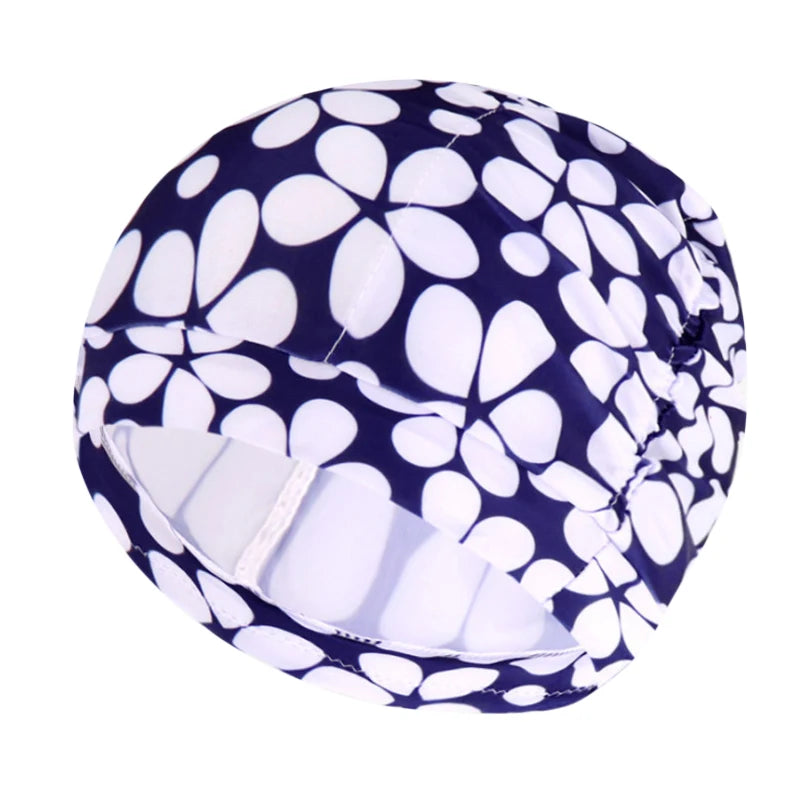 Elastische Bademütze für langes Haar – Unisex Nylon Turban-Stil Schutz