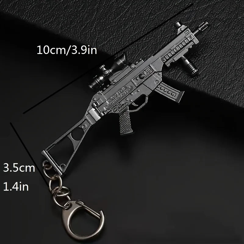 Spielzeugpistole Schlüsselanhänger aus Metall als Geschenk für Männer Jungen