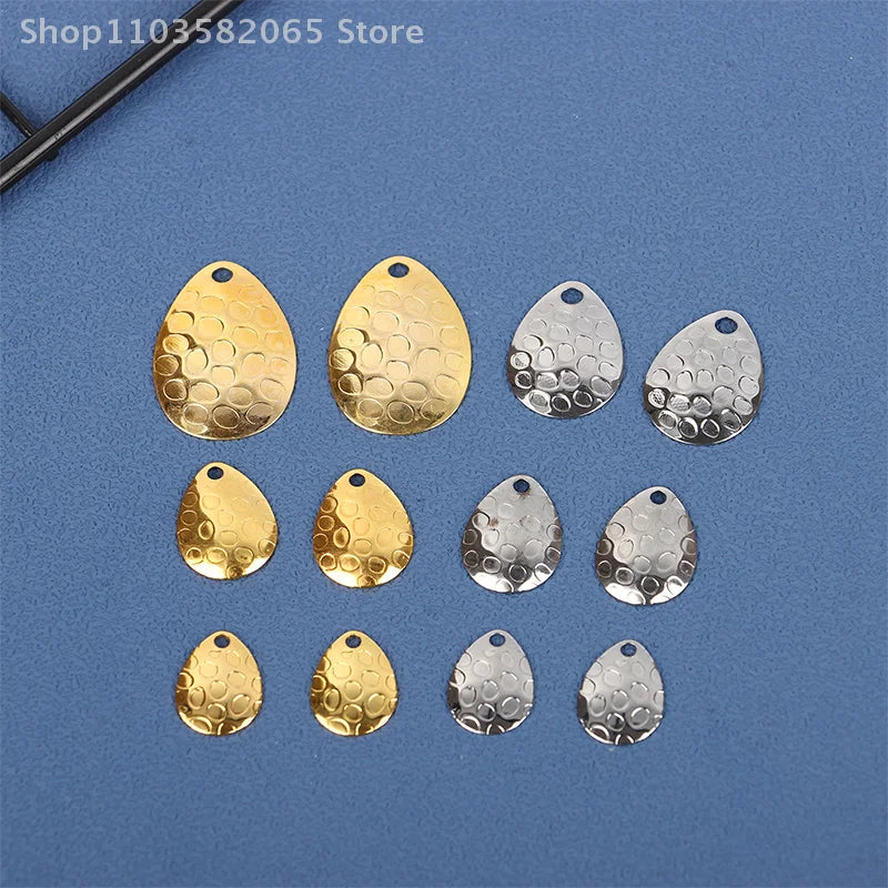 20 Metall Angeln Spinner Klingen Wassertropfenform 5.5g für Harte Köder