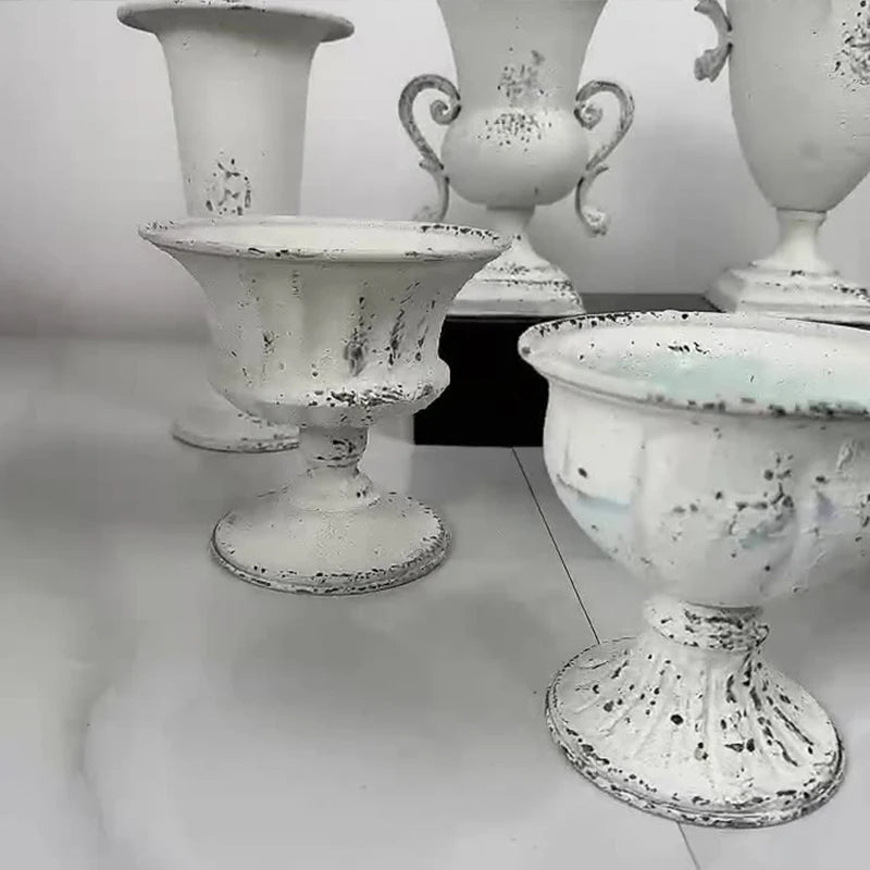 Retro Eisen Vase für Blumen, Heimdekoration und Hochzeit