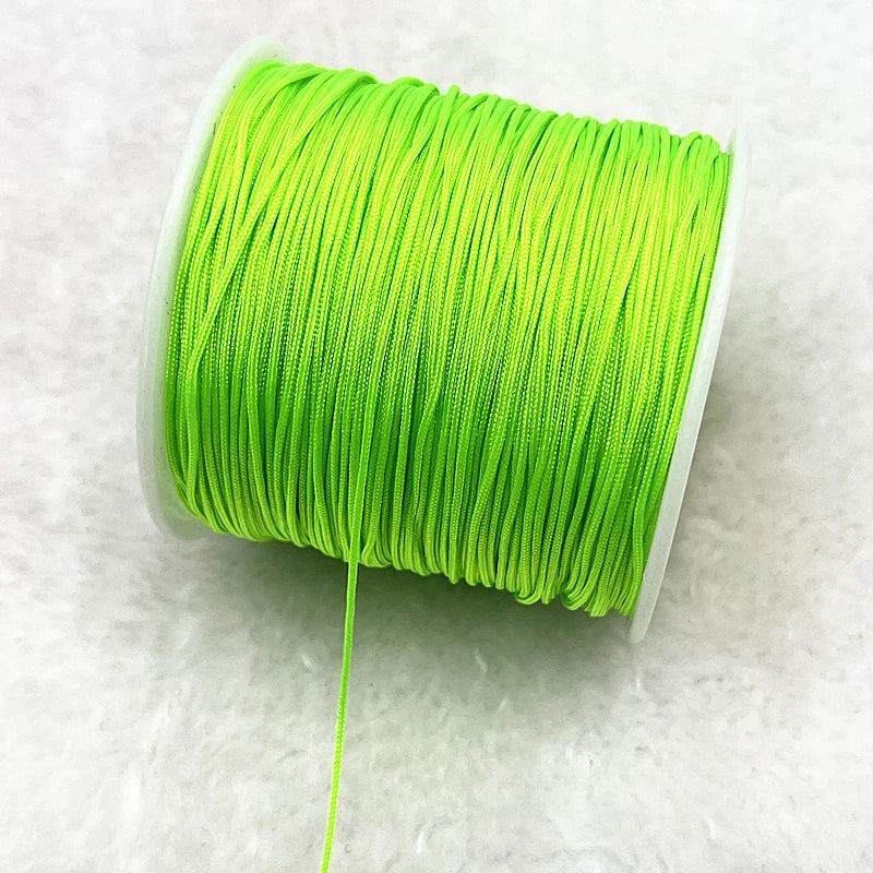 Nylon Schnur 0,4-1,5mm Makramee Kordel Geflochten DIY Schmuckband