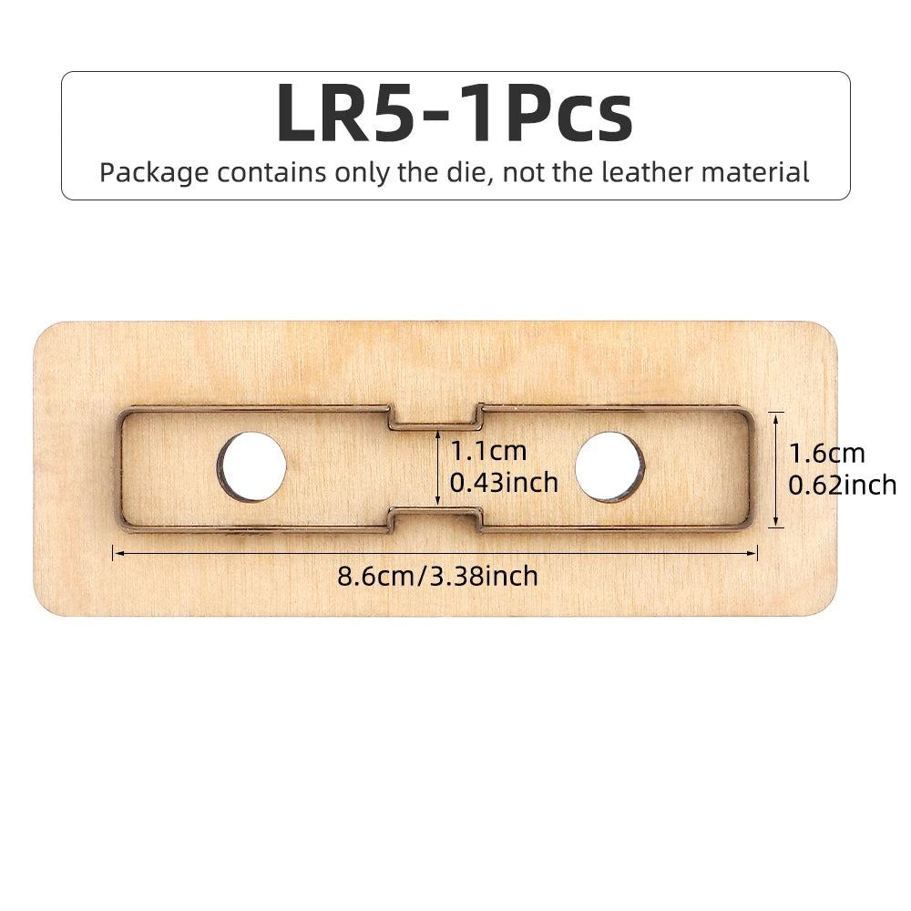 Leder Stanzform Set Reißverschluss Abzieher für Lederhandwerk