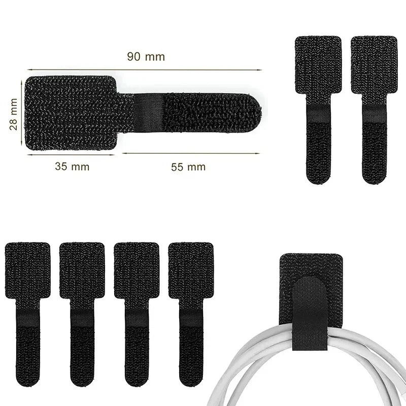 Wiederverwendbare Nylon Kabel Organizer für Kabelmanagement 20/10/5 Stück