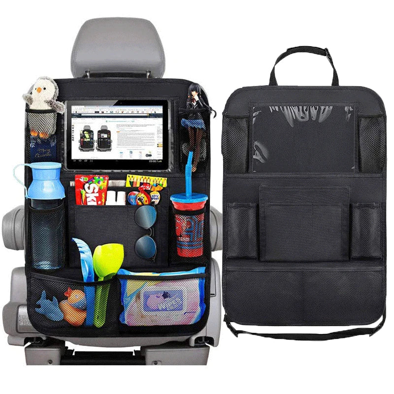 Wasserdichter Autositz-Organizer mit 9 Taschen - Tablet-Halterung – XXL Stauraum