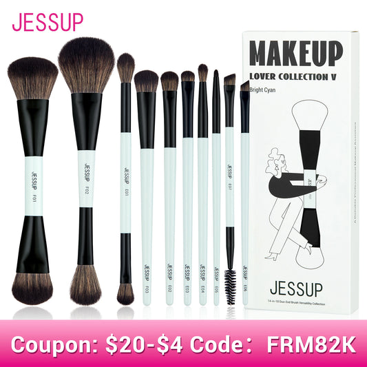 Jessup Make-up-Pinsel-Set für präzises Schminken-Yabubest - Home & More