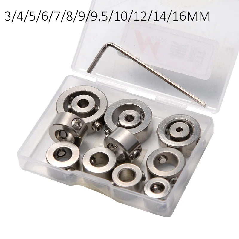 Bohrer Tiefenanschlag Set 3-16mm aus Edelstahl für präzise Holzarbeiten