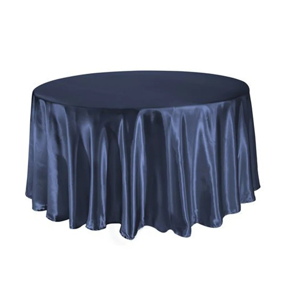 Elegante runde Satin Tischdecke für besondere Anlässe