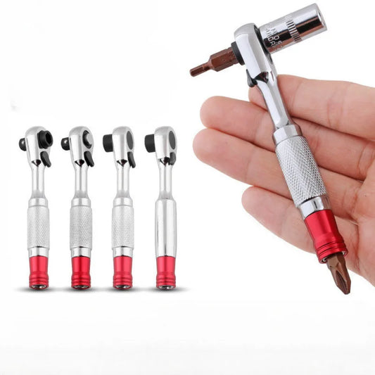 1/4 Ratsche Doppel Kopf Mini Steckschlüssel Set für Fahrradwerkstatt-Yabubest - Home & More