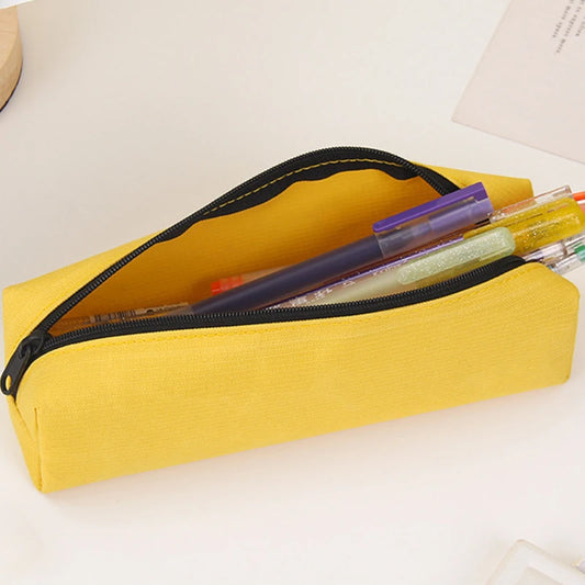 Tragbares Federmäppchen Bleistifttasche für Schule - Büro Leinwand Organizer
