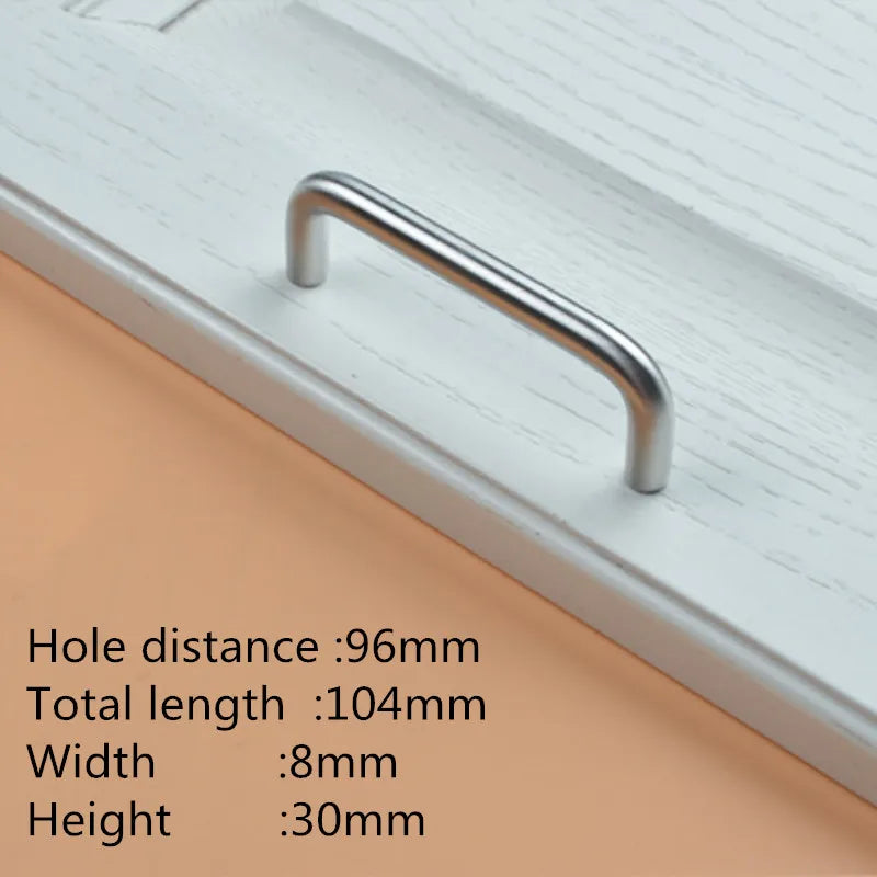 Edelstahl U-Typ Türgriff 8mm – Robust - Zeitlos für Möbel