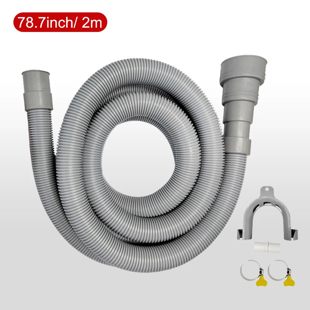 Flexibles Abflussrohr-Set für Waschmaschine und Geschirrspüler – Langlebiges Wellrohr