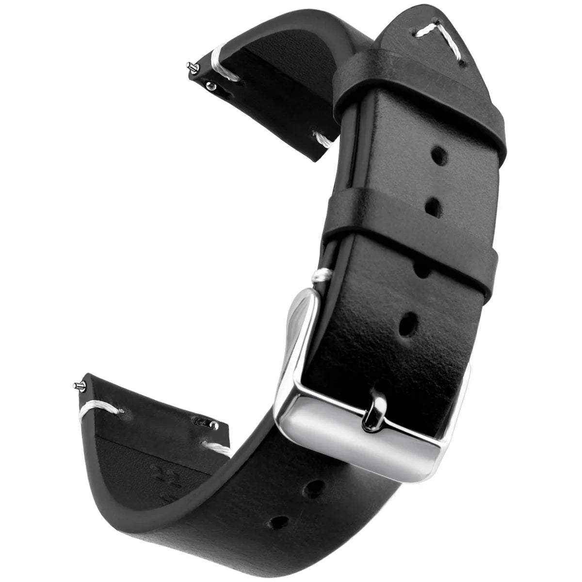 Wachs-Uhrenarmband aus echtem Leder mit Schnellverschluss in verschiedenen Größen