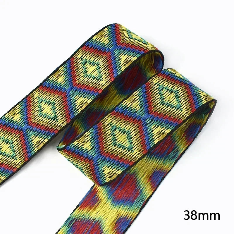 Polyester Baumwoll Jacquard Gurtband 30/38mm für DIY Nähen Zubehör