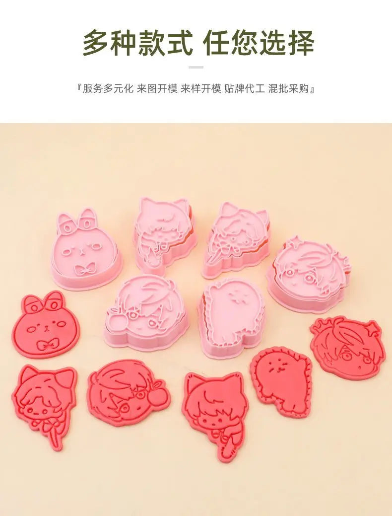 Keksform mit Anime Rändelwerkzeug für kreative Kekse