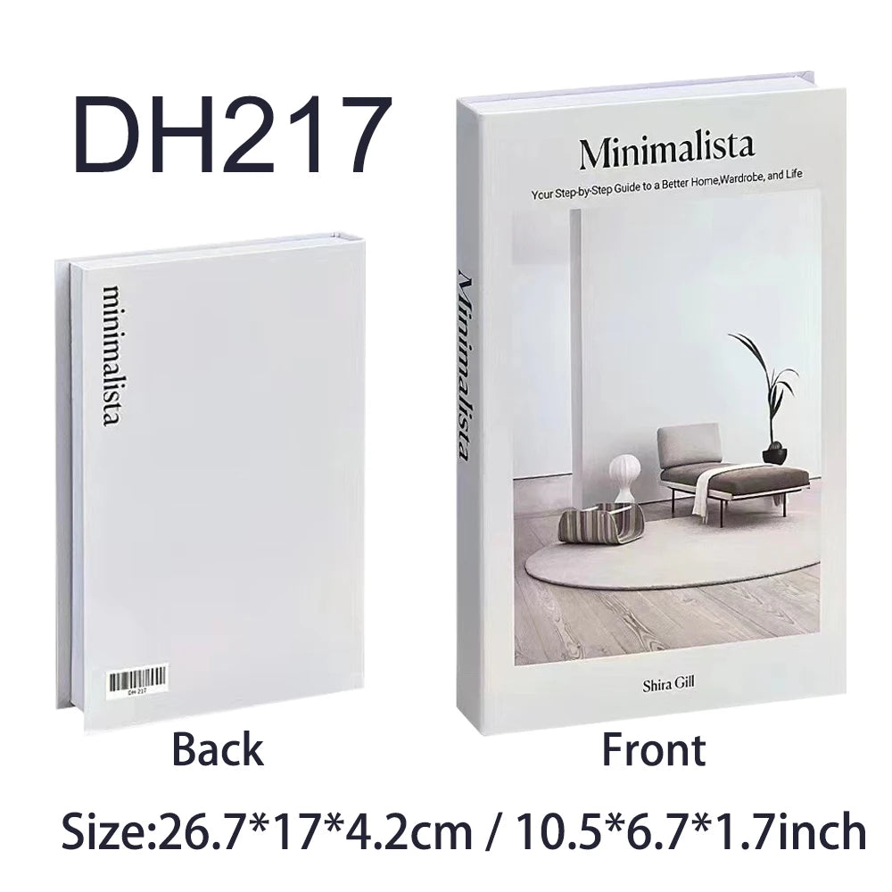 Luxus gefälschte Bücher Dekoration für Wohnzimmer Nordic Stil